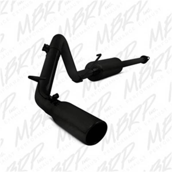 MBRP - MBRP 09-14 Toyota Tacoma 4.0L EC/CC Cat-Back Single Exit AL - Black - S5326BLK