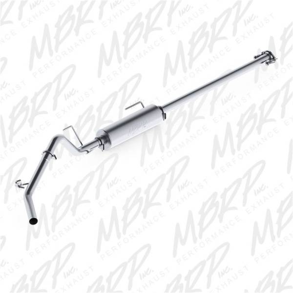 MBRP - MBRP 2005-2013 Toyota Toyota Tacoma 4.0L EC/CC Cat Back Single Exit AL P Series Exhaust - S5326P