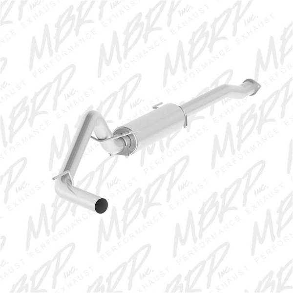 MBRP - MBRP 16-19 Toyota Tacoma 3.5L 3in Cat Back Single Side Exit Alum Exhaust System - S5338P