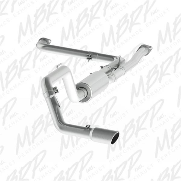 MBRP - MBRP 2016+ Nissan Titan 5.6L XD 4in Tip 3in Cat Back Single Side - T304 - S5408304