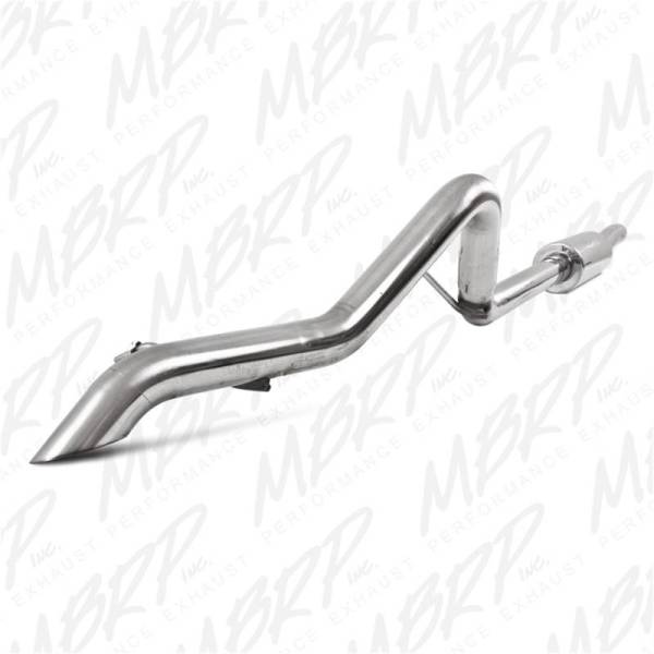 MBRP - MBRP 2007-2009 Jeep Wrangler (JK) 3.8L V6 4 dr Off-Road Tail Pipe Muffler before Axle - S5514409