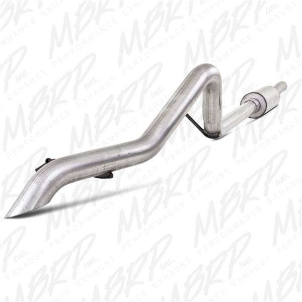 MBRP - MBRP 2007-2009 Jeep Wrangler (JK) 3.8L V6 4 dr Off-Road Tail Pipe Muffler before Axle - S5514AL