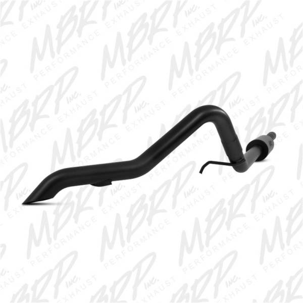 MBRP - MBRP 2007-2009 Jeep Wrangler (JK) 3.8L V6 4 dr Off-Road Tail Pipe Muffler before Axle - S5514BLK