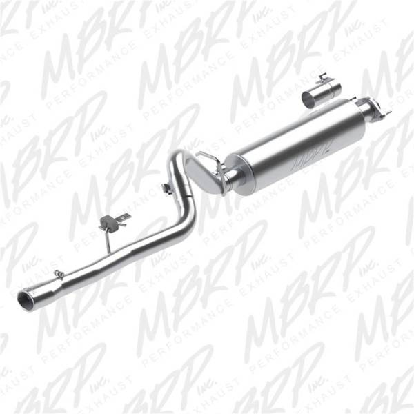 MBRP - MBRP 86-00 Jeep 2.5L Cherokee 2.5in Cat Back Single T409 - S5534409