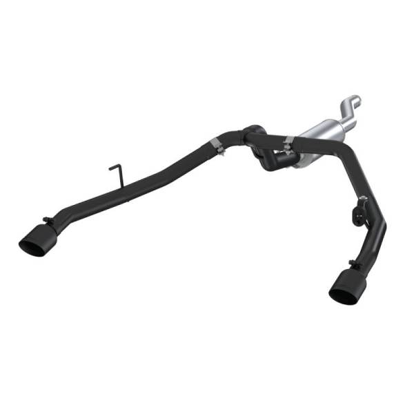 MBRP - MBRP 2020 Jeep Gladiator 3.6L 2.5in Dual Rear Exit Cat Back Exhaust Black Coated - S5538BLK