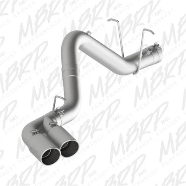 MBRP - MBRP 11-15 Chevy/GMC 2500/3500 4in Filter Back Dual Outlet Single Side Alum Exhaust System - S6033AL