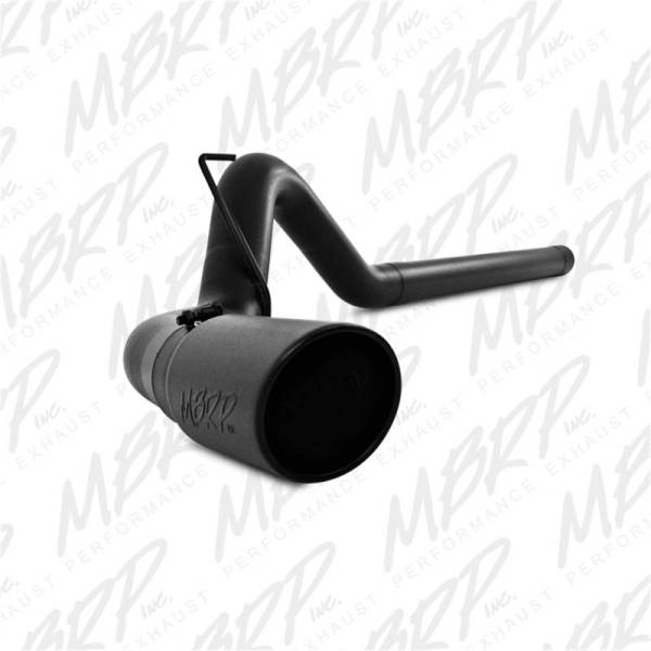 MBRP - MBRP 10-12 Dodge 2500/3500 Cummins 6.7L Filter Back Single Side Black Coated Exhaust System - S6130BLK