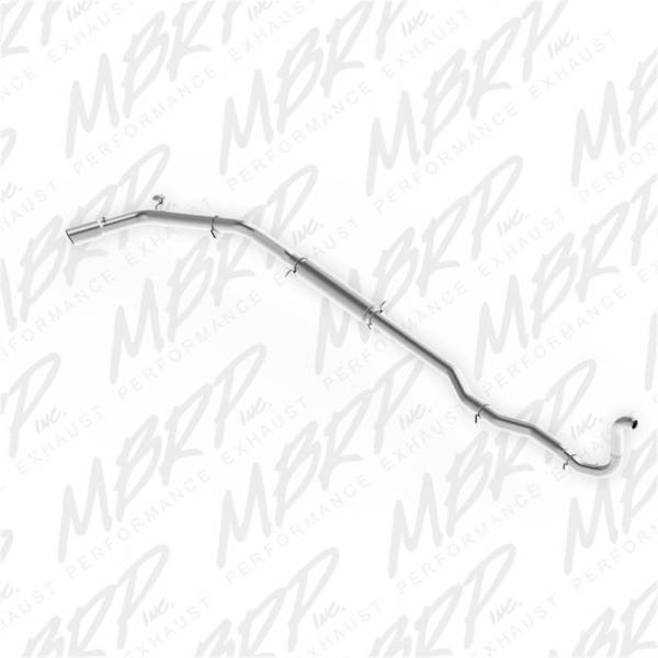 MBRP - MBRP 88-93 Dodge 2500/3500 Cummins 4WD ONLY Turbo Back Single Side Exit T409 Exhaust System - S6150409