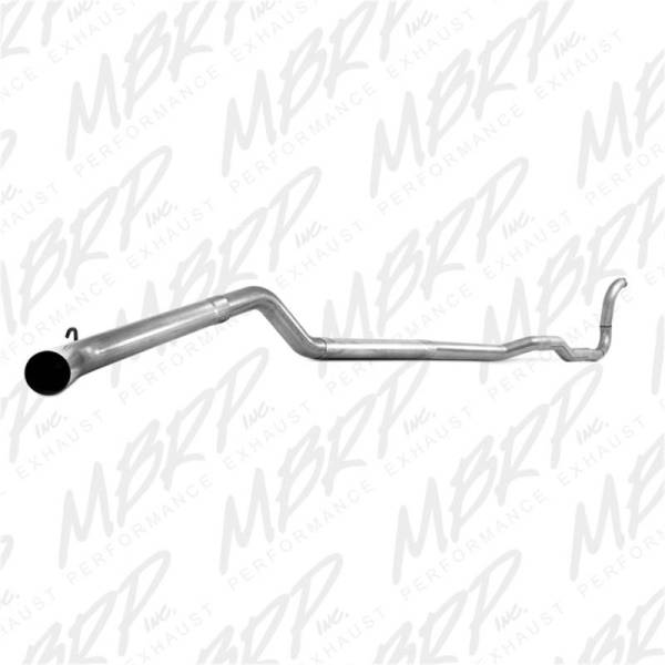 MBRP - MBRP 88-93 Dodge 2500/3500 Cummins 4WD Turbo Back Single Side Exit No Muffler PLM Series Exhaust - S6150PLM