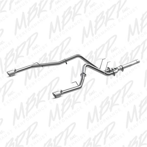 MBRP - MBRP 2014 Dodge Ram 1500 3.0L EcoDiesel 2.5in Filter Back Exhaust Dual Split Rear Exit Alum - S6171AL