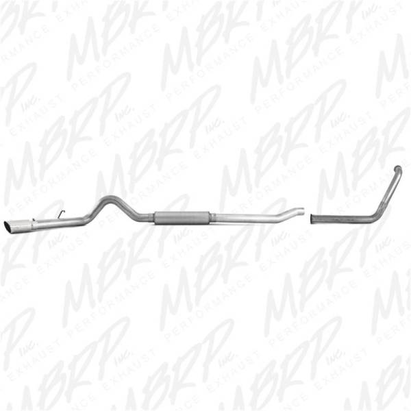 MBRP - MBRP 2003-2007 Ford F-250/350 6.0L EC/CC Turbo Back Single Side (Stock Cat) - S6206AL