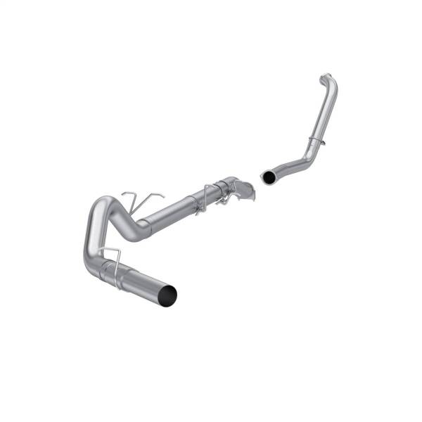 MBRP - MBRP 03-07 Ford F-250/350 6.0L EC/CC Turbo Back Single Side (Stock Cat) - no Muffler - S6206PLM