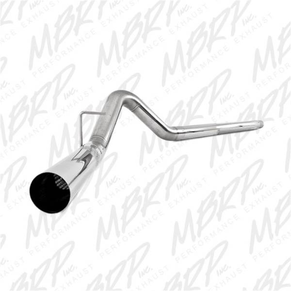 MBRP - MBRP 2008-2010 Ford F250/350/450 6.4L 4in Filter Back Single No Tip Exhaust System - S6242SLM