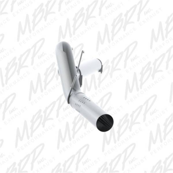 MBRP - MBRP F-250/350/450 6.4 L 5in Filter Back Single Side Exit No Muffler AL - S62460PLM