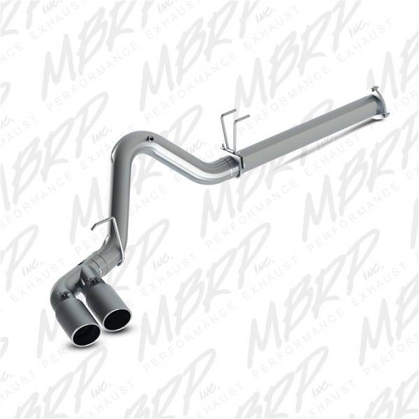 MBRP - MBRP 2015 Ford F250/350/450 6.7L 4in Filter Back Dual Single Side Exit 5in Tips T409 Exhaust - S6288409