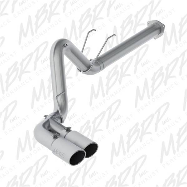 MBRP - MBRP 17-19 Ford F-250/350/450 6.7L 4in Filter Back Single Side Dual Exit T409 Exhaust System - S6290409