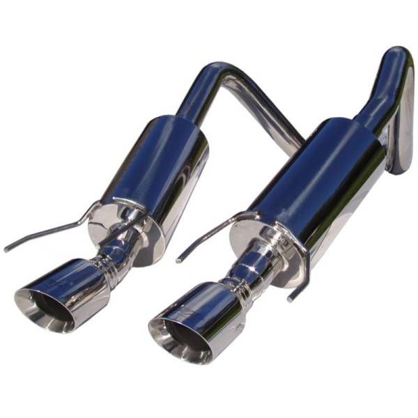 MBRP - MBRP 2005-2008 Chev Corvette Dual Muffler Axle Back 4 Round Dual Wall Tips - S7000304