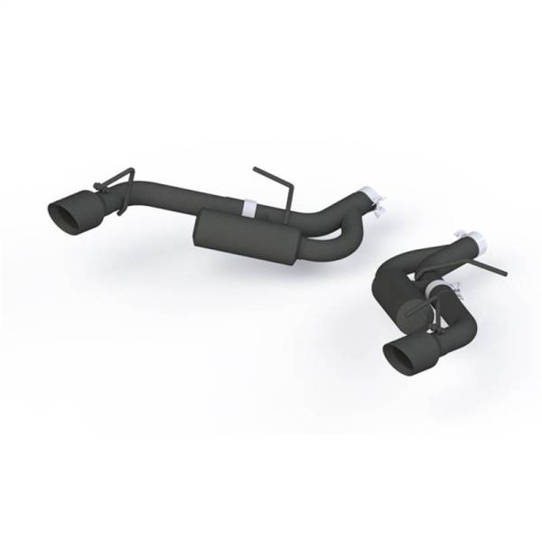 MBRP - MBRP 16-19 Chevrolet Camaro 2.5in Black Coated Non NPP Axle Back Exhaust System - 4in Dual Wall Tips - S7038BLK