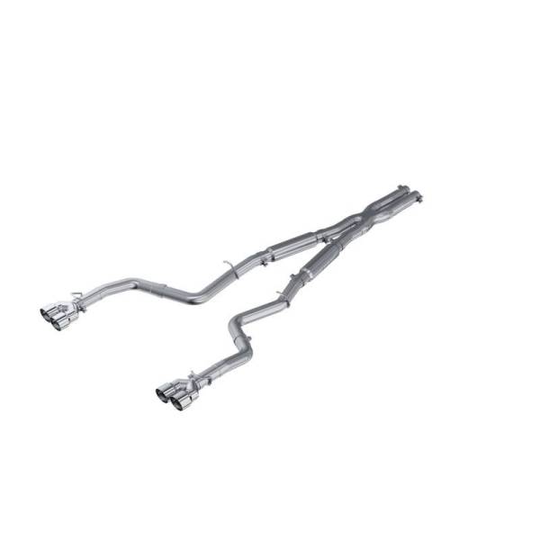 MBRP - MBRP 15-16 Dodge Challenger RT 5.7L Aluminized Steel 3in Dual Rear Cat-back Quad Tips - Street - S7115AL