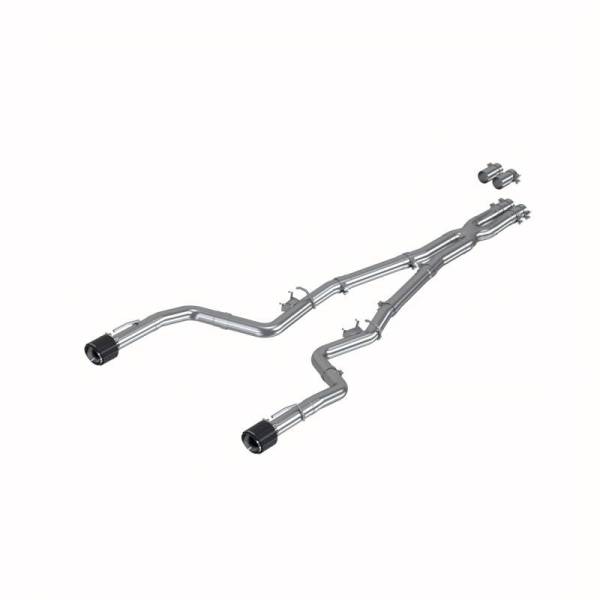 MBRP - MBRP 17-21 Charger 5.7L/6.2L/6.4L 3in Race Profile Cat-Back w/Dual Carbon Fiber Tips T304 SS Exhaust - S71183CF