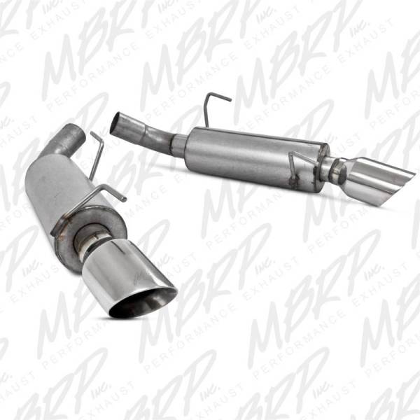 MBRP - MBRP 05-10 Ford Mustang GT 5.0/Shelby GT500 Dual Mufflers Axle Back Split Rear AL - S7200AL