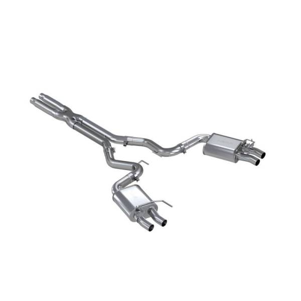 MBRP - MBRP 16-20 Ford GT350/GT350R Dual Quad Split Rear Outlet 3in Cat Back T304 Exhaust - S7201304