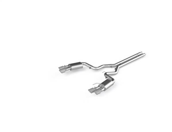 MBRP - MBRP 18-19 Ford Mustang GT 5.0 3in Dual Split Rear AL Cat Back w/ Quad 4.0in Dual Wall Tips - S7205AL