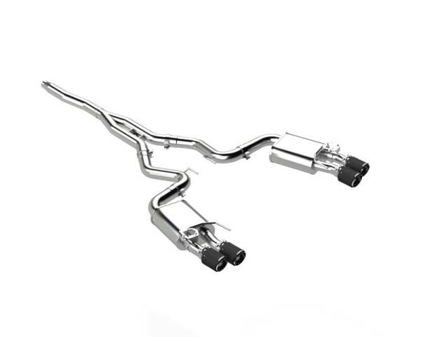 MBRP - MBRP 18-22 Ford Mustang 2.3L Ecoboost 3in Cat-Back Exhaust w/ Quad Carbon Fiber SS Tips - T304 - S72233CF