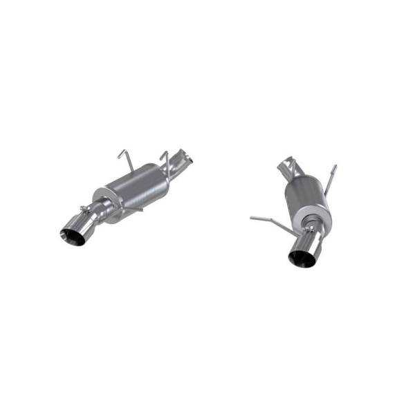 MBRP - MBRP 11-14 Ford Mustang GT 5.0 3in Dual Muffler Axle Back Split Rear Alum Exhaust System - S7225AL