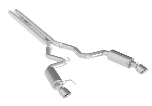 MBRP - MBRP 15 Ford Mustang GT 5.0 Convertible T409 3in Cat Back Dual Split Rear Exit (Street Version) - S7239409