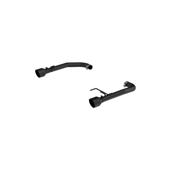 MBRP - MBRP 15-23 Ford Mustang 2.3L EcoBoost Black 2.5in Axle Back Dual Split Rear Exit (Race Version) - S7247BLK