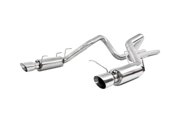 MBRP - MBRP 11-14 Ford Mustang GT 5.0L Dual Split Rear Race Version T409 3in Cat Back Exhaust System - S7264409