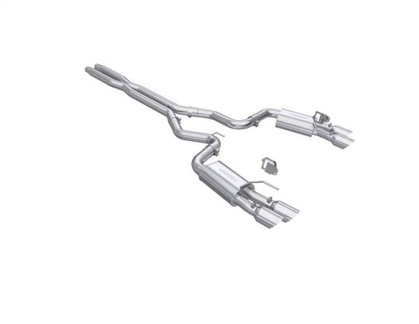 MBRP - MBRP 2024+ Ford Mustang GT Armor Pro 3in Steet Profile Catback Exhaust  - Stainless Steel Tips - S7280304