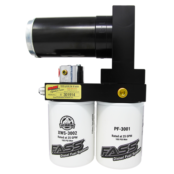 FASS Fuel Systems - FASS 05-17 Dodge 2500/3500 Cummins 250gph Titanium Series Fuel Air Separation System TS D07 250G - TSD07250G