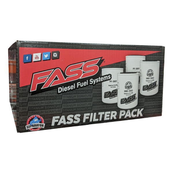 FASS Fuel Systems - FASS Filter Pack Contains (2) XWS-3002 and (2) PF-3001 FILTER PACK - FP3000