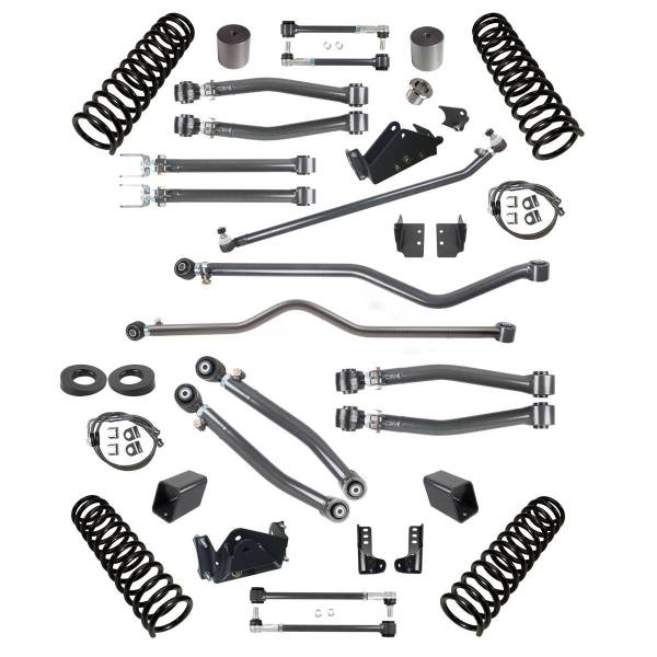 Synergy Mfg - Synergy 07-18 Jeep Wrangler JK 2 DR 4.0in Lift Stage 3 Suspension System - 8023-40