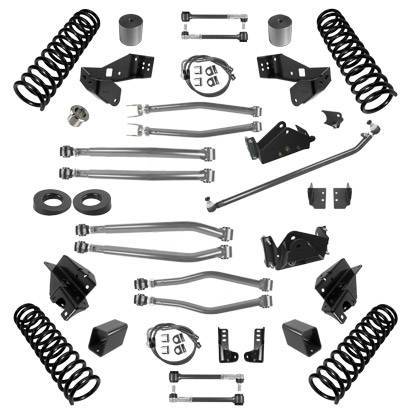 Synergy Mfg - Synergy 07-18 Jeep Wrangler JK 2 DR 3.0in Lift Stage 4 Suspension System - 8024-30