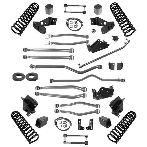 Synergy Mfg - Synergy 07-18 Jeep Wrangler JKU 4 DR 4.5in Lift Stage 4 Suspension System - 8044-45