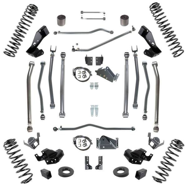 Synergy Mfg - Synergy 07-18 Jeep Wrangler JKU 4 DR 6.0in Lift Stage 4 Suspension System - 8044-60