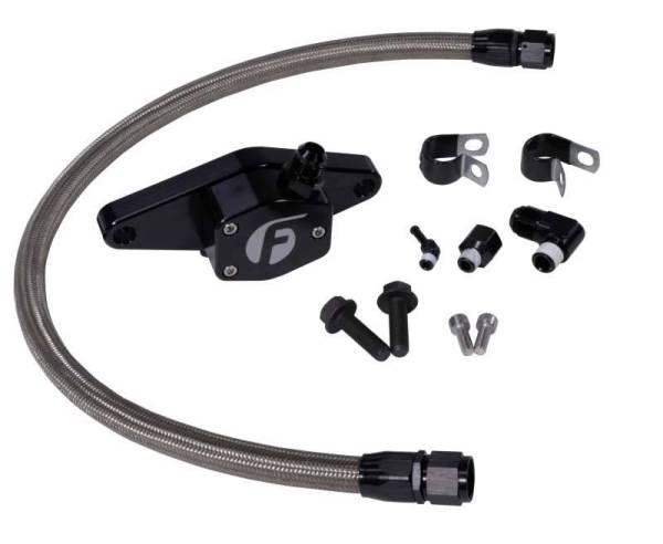 Fleece Performance - Fleece Performance 94-98 12V Coolant Bypass Kit w/ Stainless Steel Braided Line - FPE-CLNTBYPS-CUMMINS-12V-SS