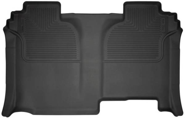 Husky Liners - Husky Liners 19-23 Chevrolet Silverado 1500 CC WeatherBeater Black 2nd Row Floor Liners - 14221