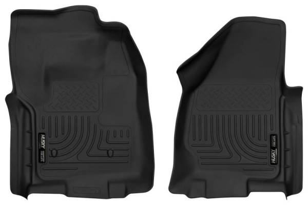 Husky Liners - Husky Liners 12-16 Ford F-250/F-350 Standard Cab w/o Trans Case Shifter XAC Black Front Floor Liners - 52761