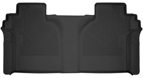 Husky Liners - Husky Liners 19-23 Chevy Silverado 1500 CC X-Act Contour Black 2nd Seat Floor Liners (Full Coverage) - 54201