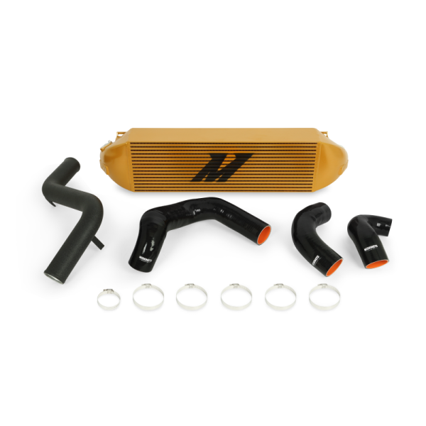 Mishimoto - Mishimoto 2013+ Ford Focus ST Gold Intercooler w/ Black Pipes - MMINT-FOST-13KBGD