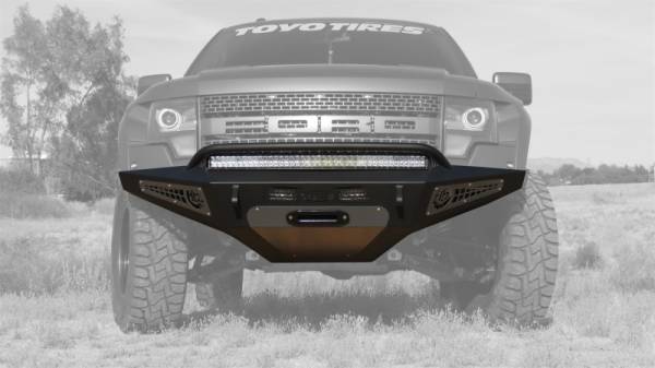 Addictive Desert Designs - Addictive Desert Designs 10-14 Ford F-150 Raptor HoneyBadger Front Bumper w/ Winch Mount F017275050103
