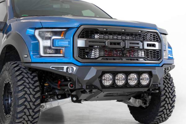 Addictive Desert Designs - Addictive Desert Designs 17-20 Ford F-150 Raptor Bomber Front Bumper w/ 4 Rigid 360 6in Round Mounts F110014110103
