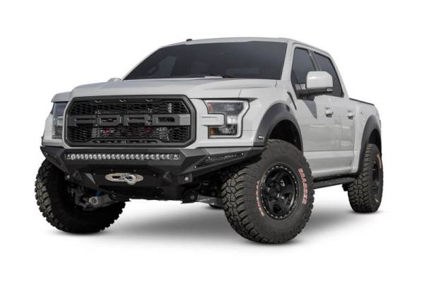 Addictive Desert Designs - Addictive Desert Designs 17-18 Ford F-150 Raptor Stealth Fighter Front Bumper w/ Winch Mount F111202860103