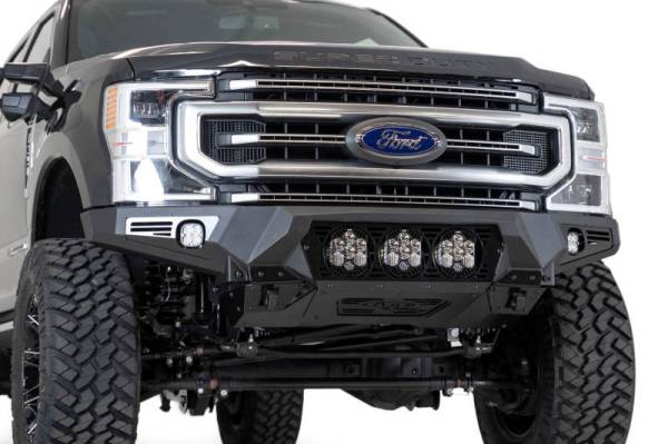 Addictive Desert Designs - Addictive Desert Designs 17-20 Ford Super Duty Bomber Front Bumper w/ Mounts For 3 Baja Designs LP6s F160014100103