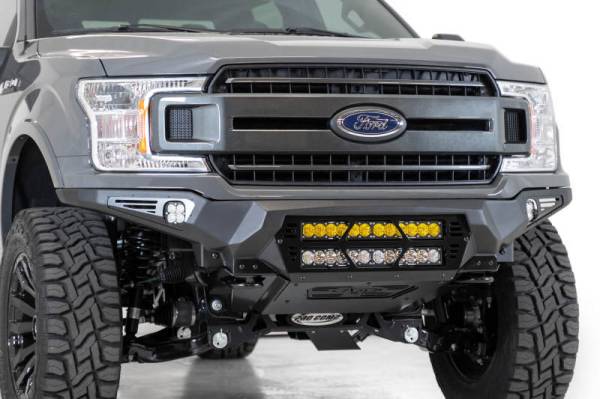 Addictive Desert Designs - Addictive Desert Designs 18-20 Ford F-150 Bomber Front Bumper w/ Dual 20IN LED Mounts F180012140103
