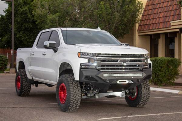 Addictive Desert Designs - Addictive Desert Designs 2019 Chevrolet Silverado 1500 SF Front Bumper w/ Winch Mount&Sensor Cutout F441423030103